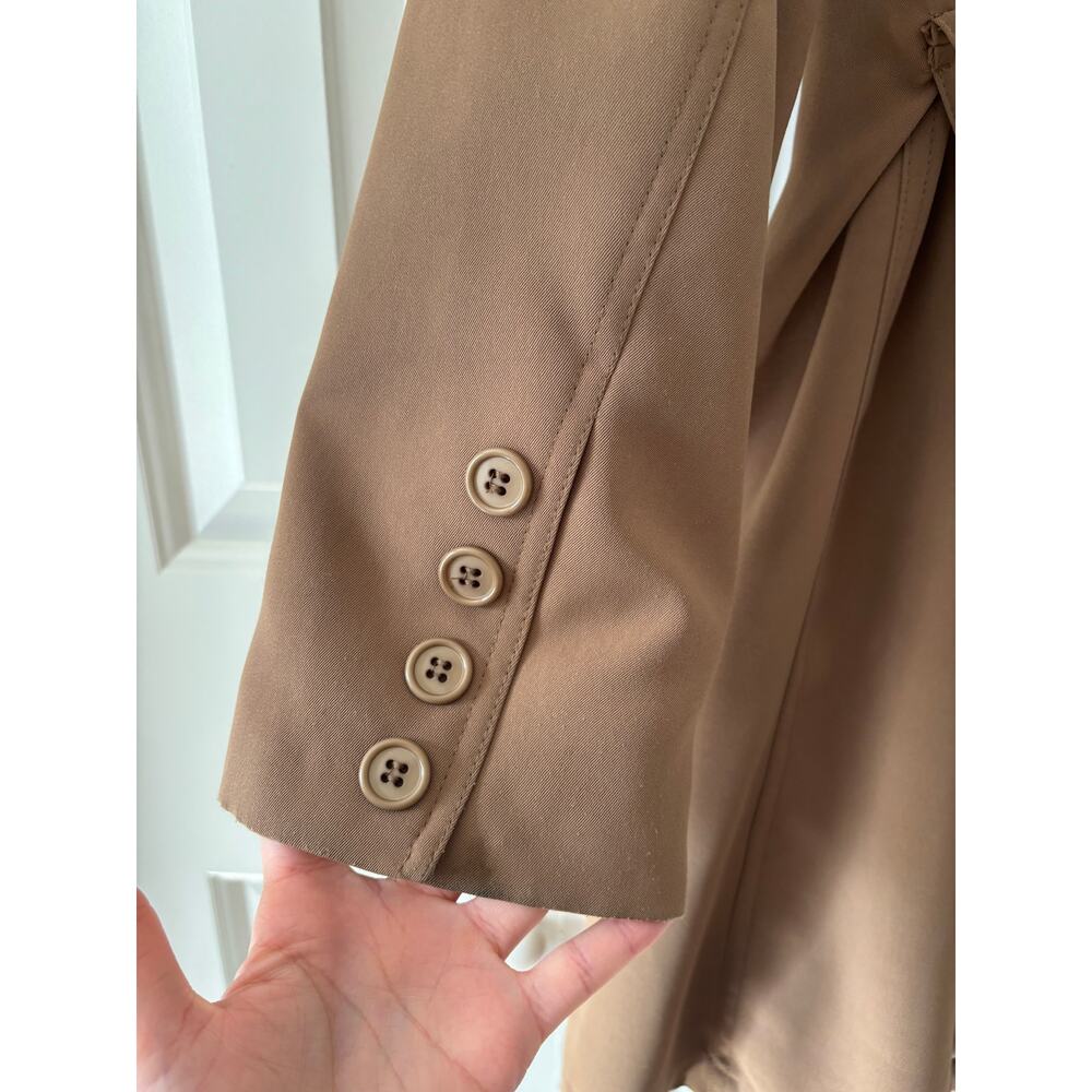 Gallery Medium dark green Double-Breasted Trench Coat - Picture 12 of 12